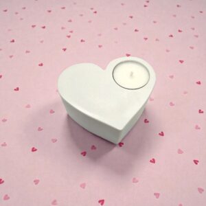Βάση ρεσώ από πορσελάνη σε σχήμα καρδιάς & 2 ρεσώ δώρο