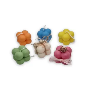 Κερί Ελαιοκράμβης Mini Bubble Cube, Χρωματιστά