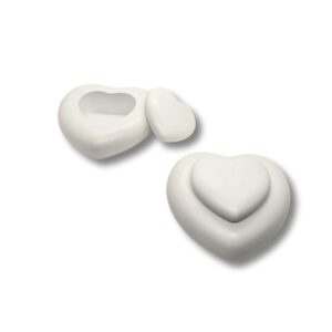 Διακοσμητική καρδιά με καπάκι από πορσελάνη