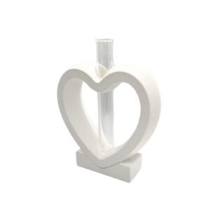 Βάζο διακοσμητικό σε σχήμα καρδιάς από πορσελάνη