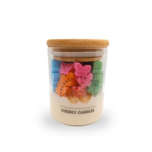 Κερί Σόγιας σε γυάλινο ποτήρι με mini Πεταλούδες