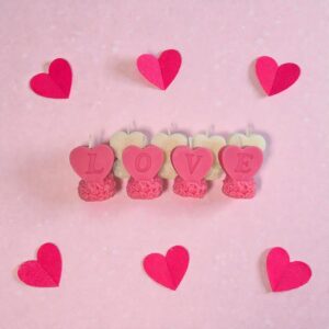 Διακοσμητικά κεράκια LOVE