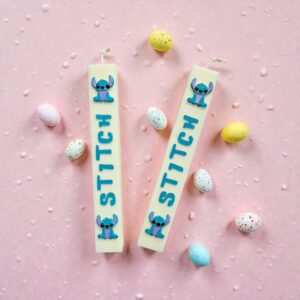 Λαμπάδα αρωματική Stitch άσπρη